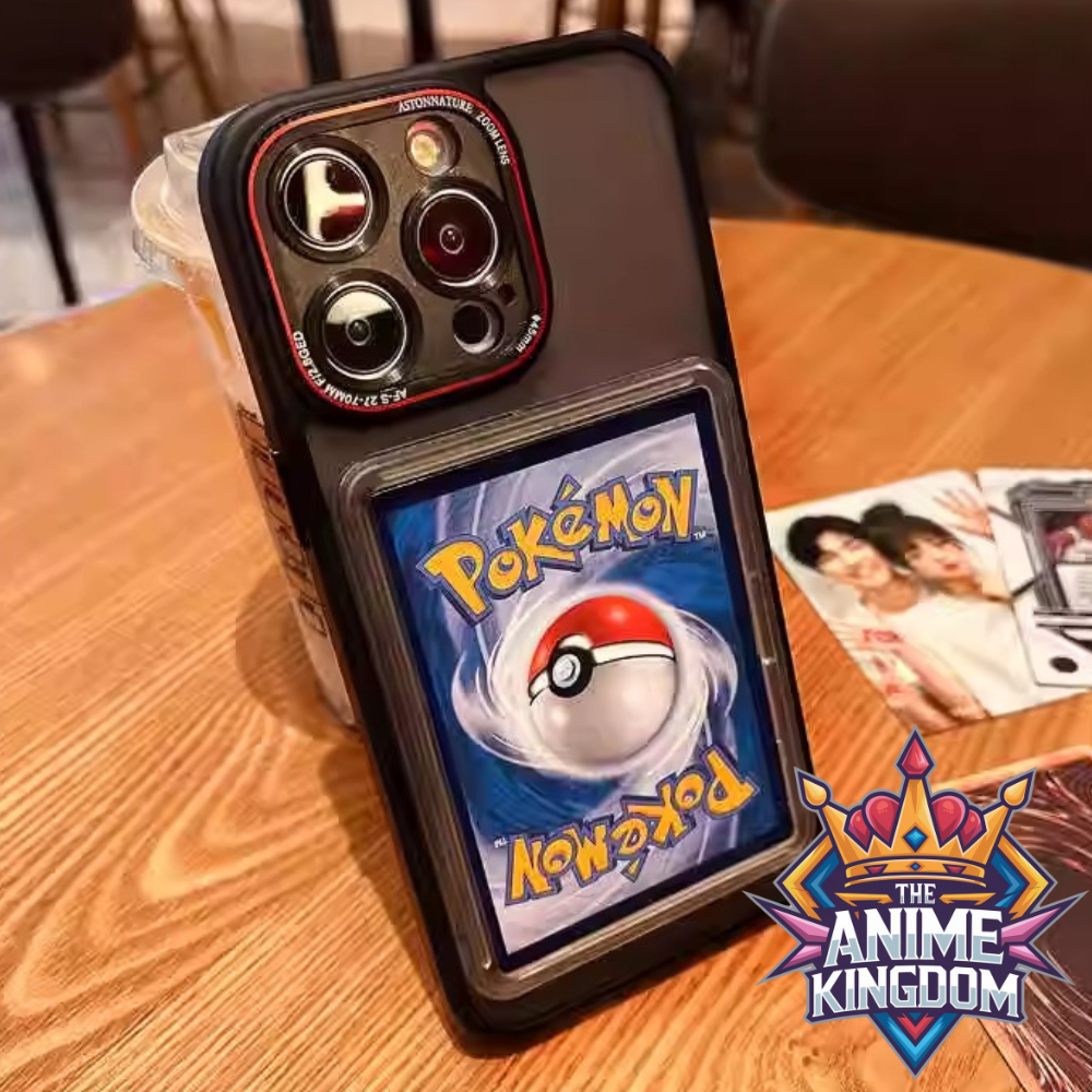 Premium Protective iPhone Case Card Holder Display PTCG Pokemon One Piece NBA