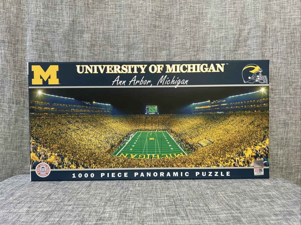 1000 Piece Panoramic Puzzle University Of Michigan Football Ann Arbor Big House