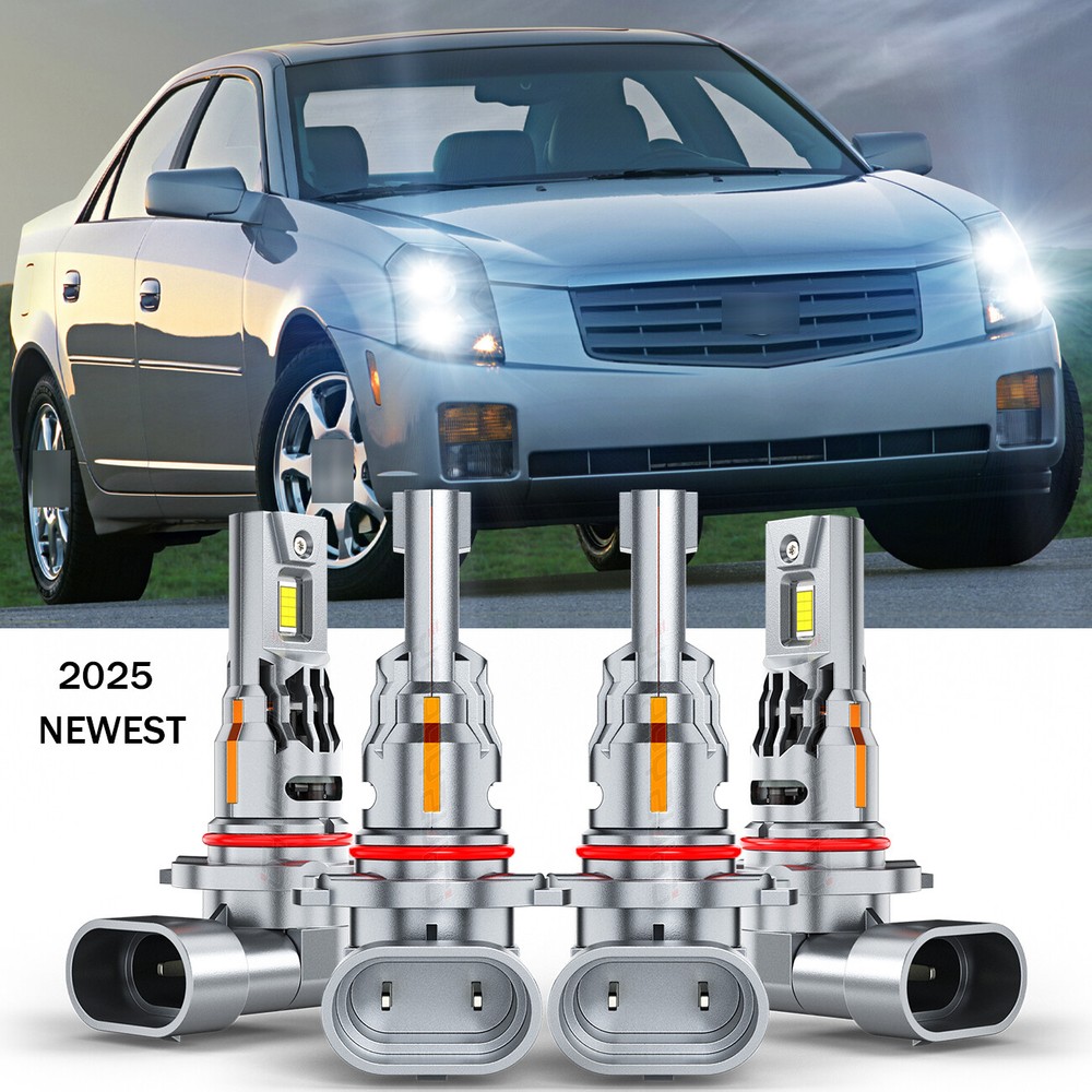 2003-2007 Cadillac CTS High/Low Beam LED Headlight Kit – 6000K 4X Bulbs