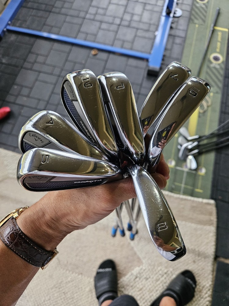 ☆☆ Used Callaway Paradym Forged Iron Set 5-AW HZRDUS 5.5 65g Shaft 7pcs ☆☆
