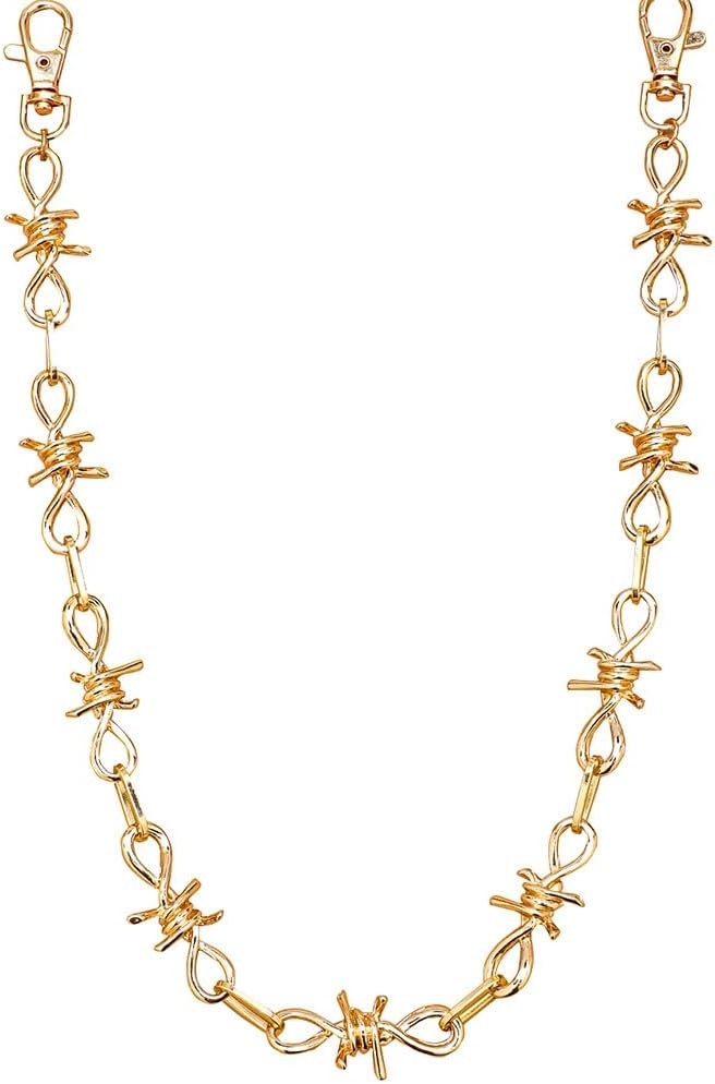 PINKPIN Gold Wallet Chain for Men Women Biker Motorcycle Jeans