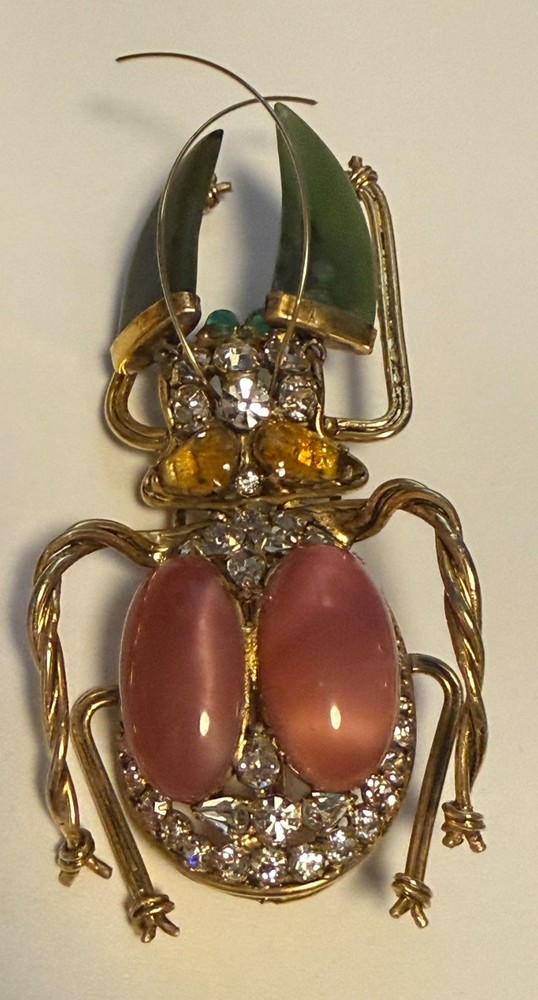 Vintage Iradj Moini Beetle Brooch 3