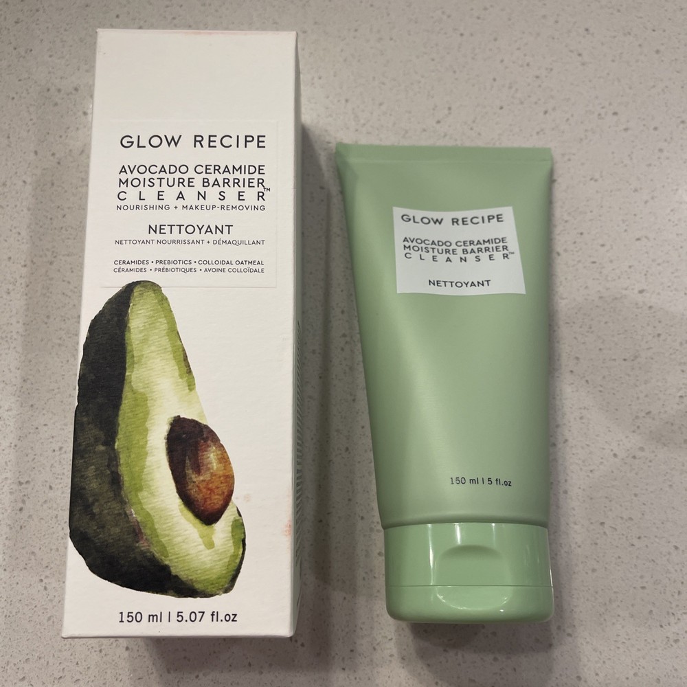 GLOW RECIPE AVOCADO CERAMIDE MOISTURE CLEANSER 5.07oz/150mL FULL SZ SEALED BOX
