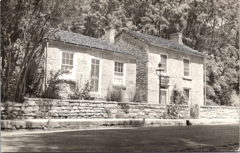 Mineral Point Wisconsin Pendarvis House Shake Rag Street RPPC Postcard    16278
