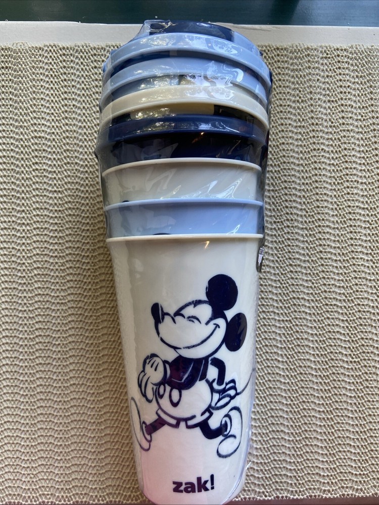 Zak Disney Mickey Mouse 4-Pack Tumblers 16.5oz. Cups BPA Free Reusable