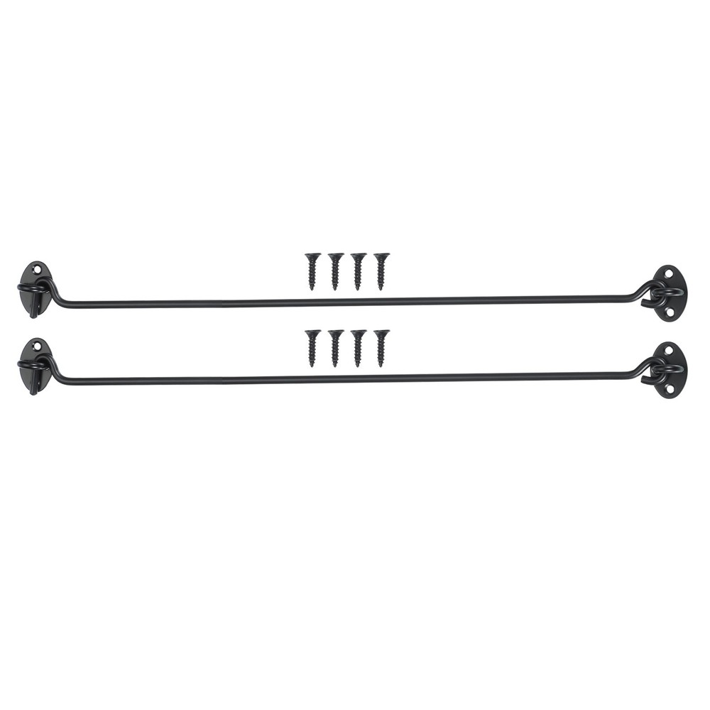 2 Set Hook and Eye Latch Barn Door Lock Gate Latch 14