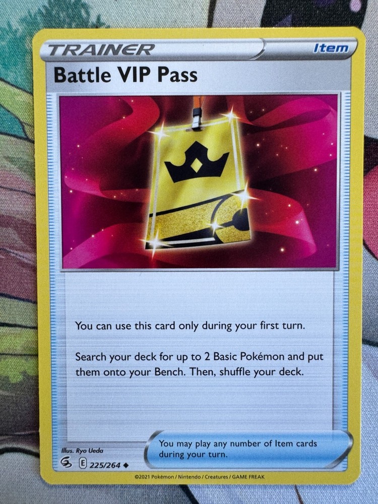 Battle VIP Pass Non Holo English Pokemon TCG BKAB351