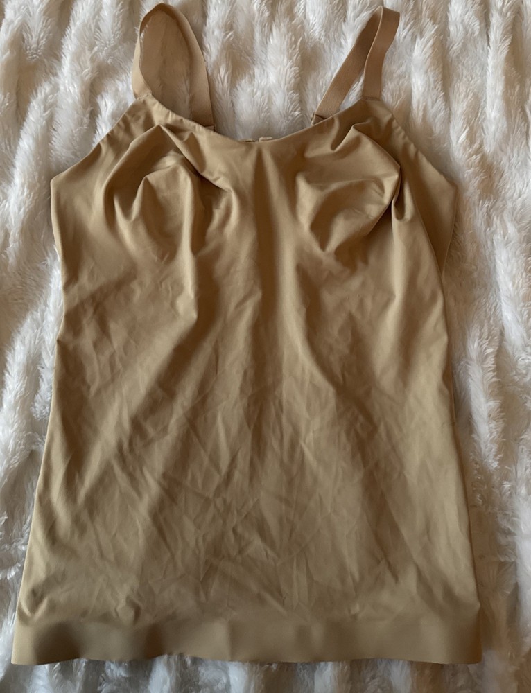 WACOAL At Ease Shaping Camisole Control Nude Tank Top for Women Size 36DDD