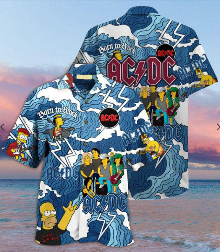 Unisex new Acdc Hawaiian Shirt trending shirt 3D new aloha 3d