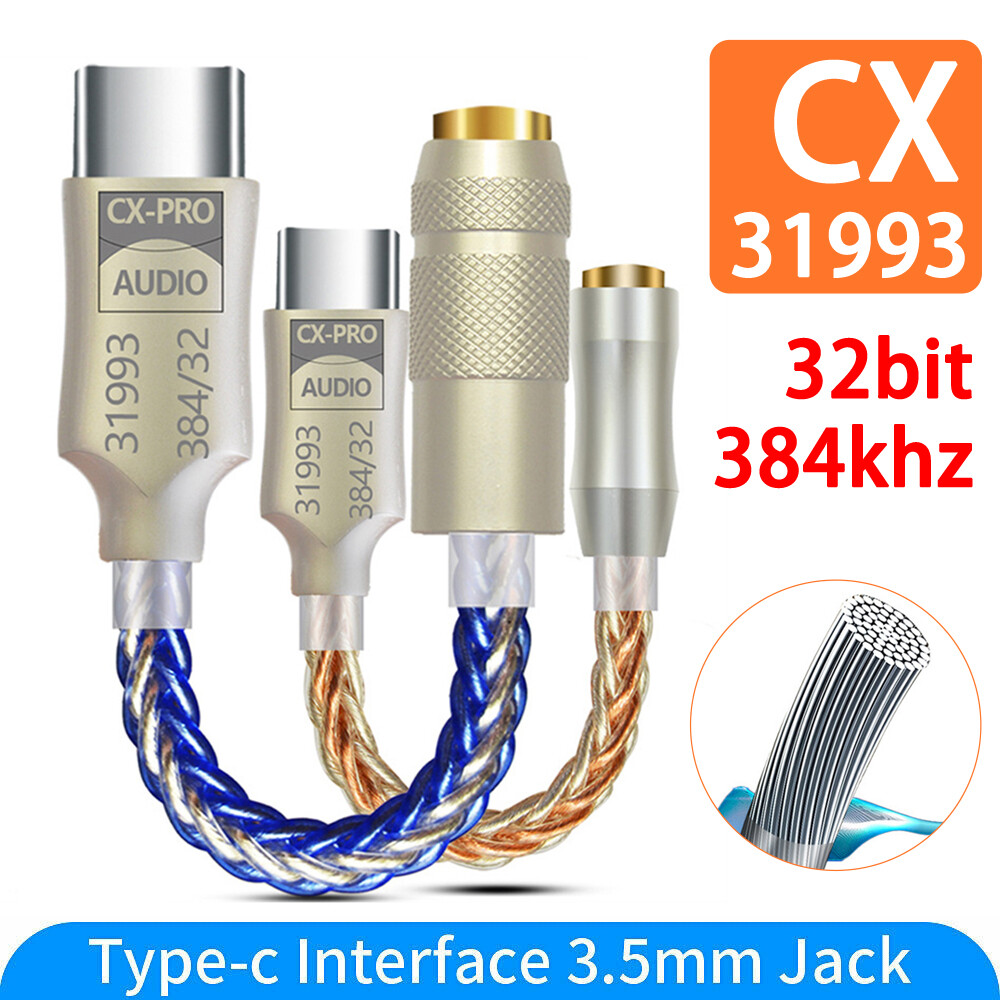 USB C to 3.5mm Aux Audio Jack Adapter Cable for Headphones