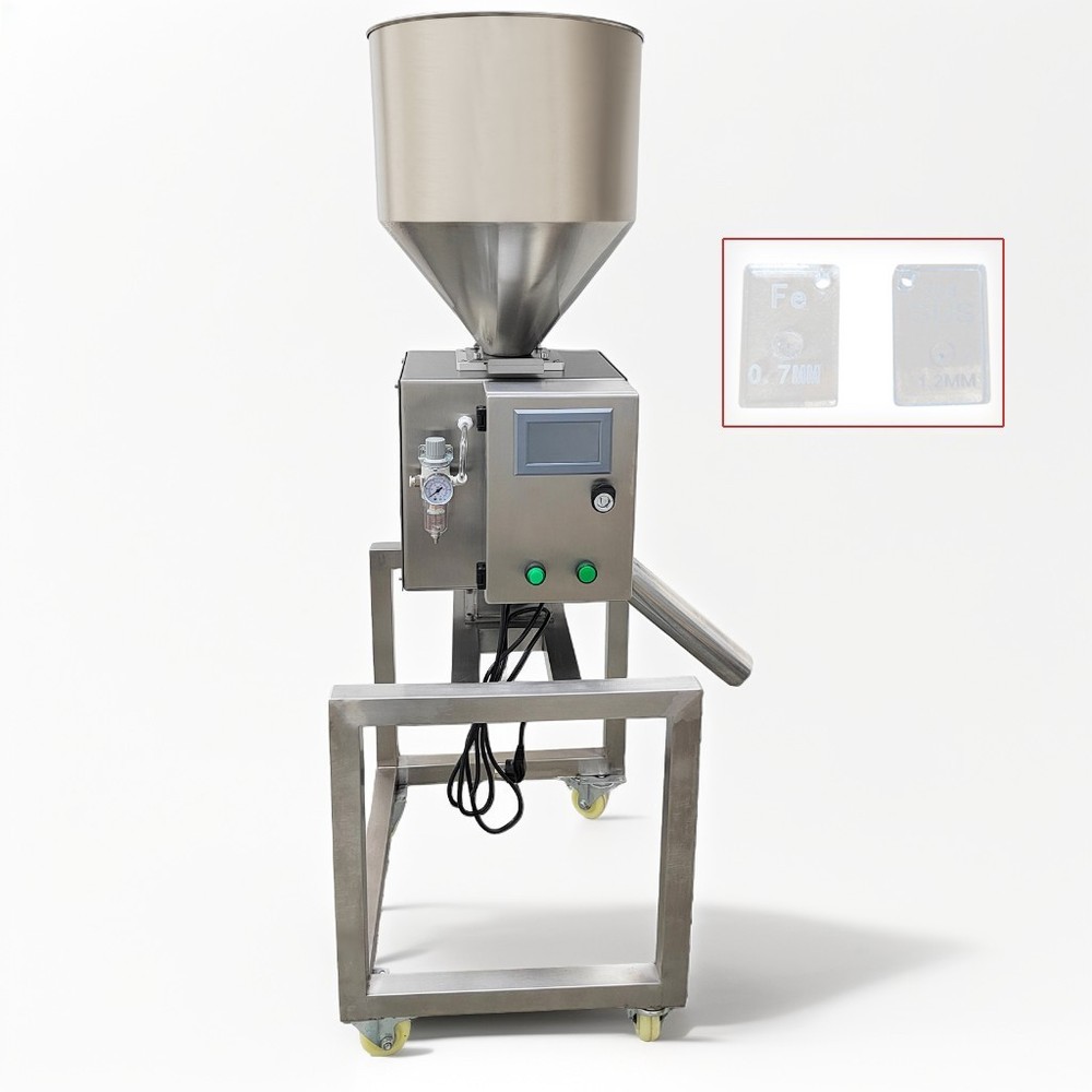 110V Stainless Steel Metal Detection Separator Fe: 0.7mm SUS:1.0mm 3-6Bar DD-50