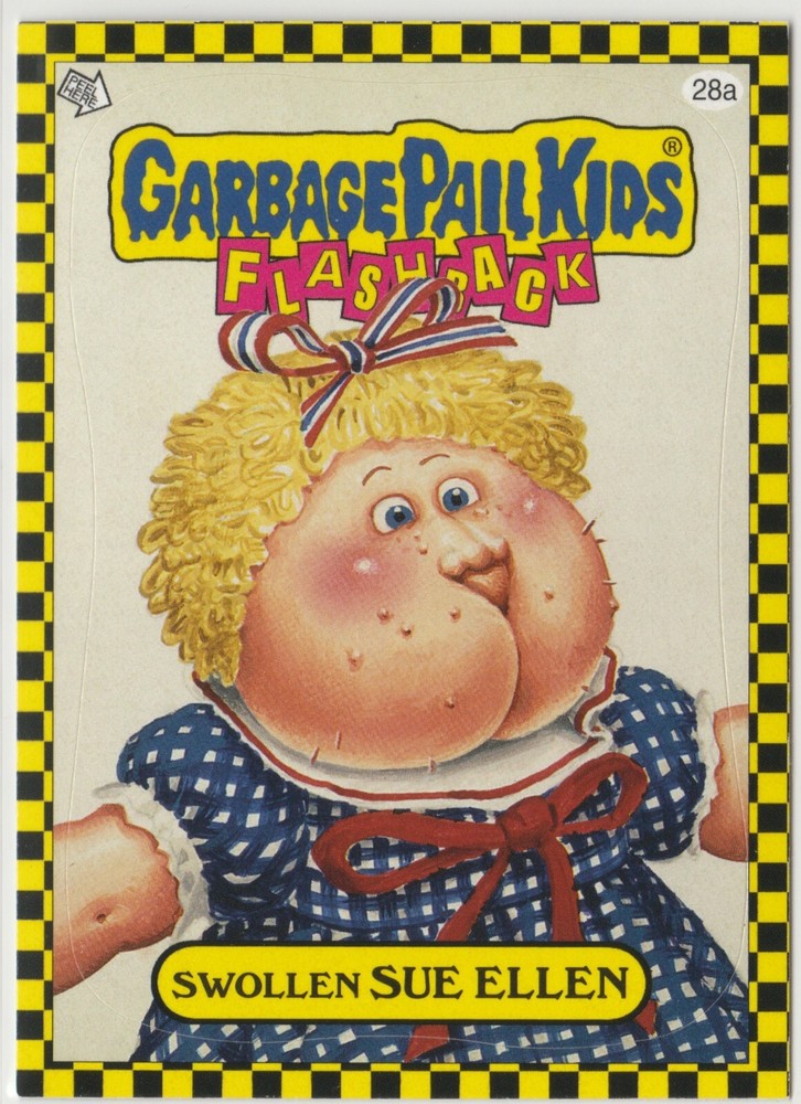 Swollen Sue Ellen Garbage Pail Kids GPK 2010 Flashback Series 1 FB1 #28a