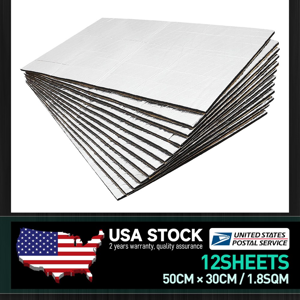 19sqft Foam Sound Deadener car Heat Mat Self-Adhesive Deadening