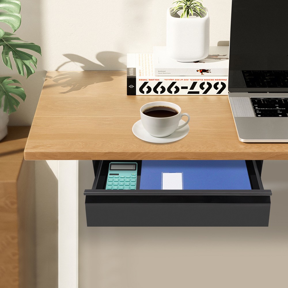 Under Desk Sliding Pull Out Drawer Organizer for Home or Office Storage