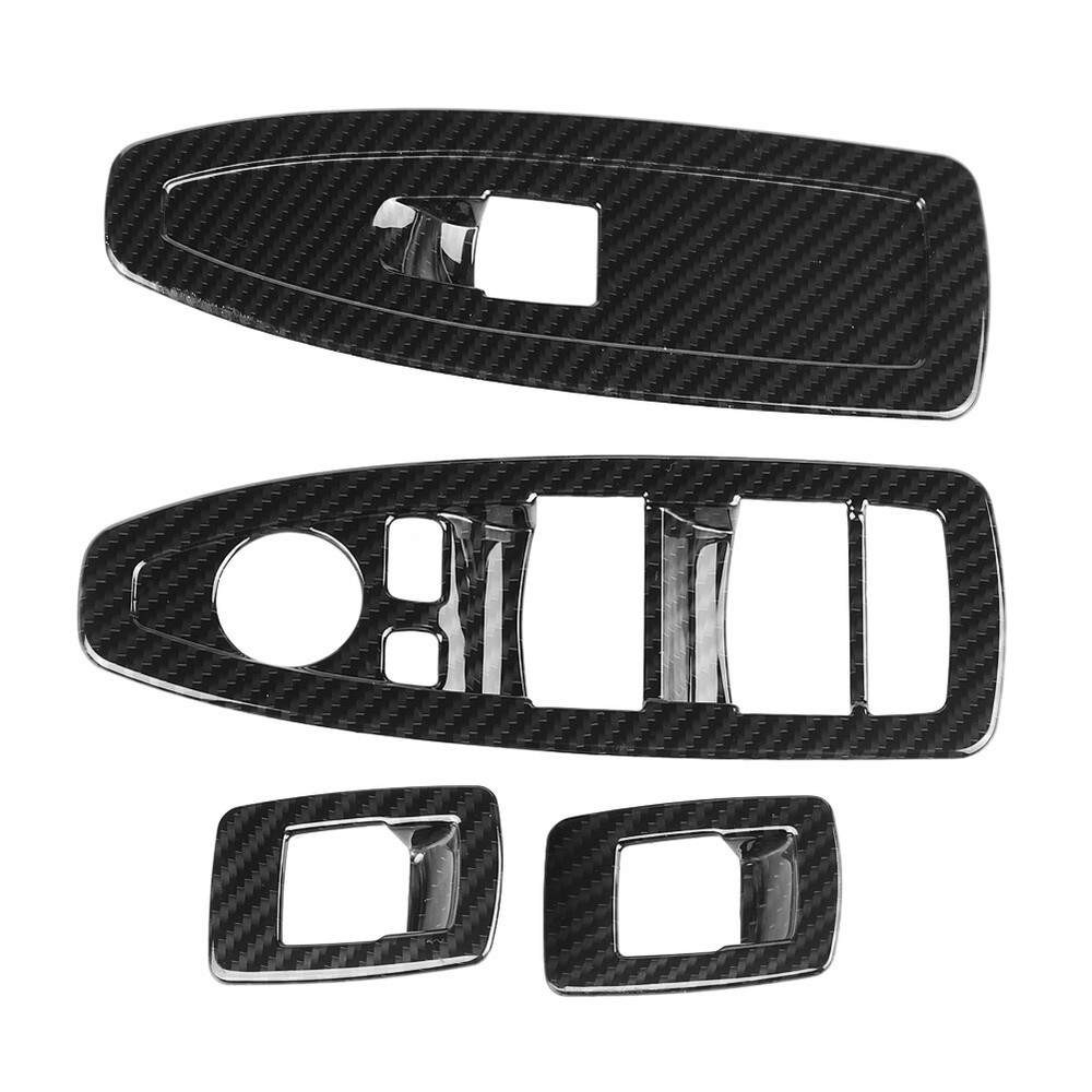 *4pcs Carbon Fiber Style Window Lift Switch Frame Trim For X1 16-19