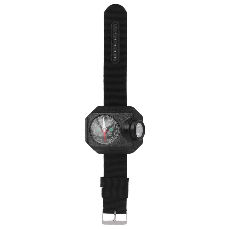 LED Wrist Light with Compass and Flashlight for Running Hiking Camping