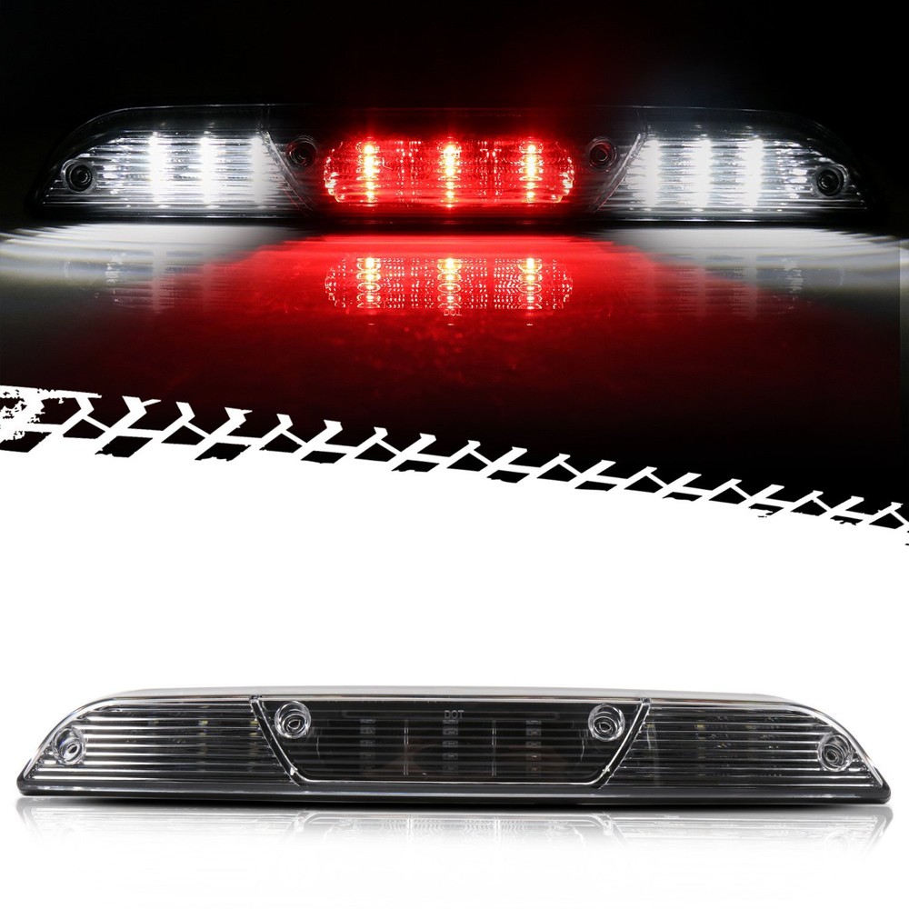 LED 3rd Third Brake Light Cargo Tail Lamp 15-17 for Ford F-150 Black+Clear Lens