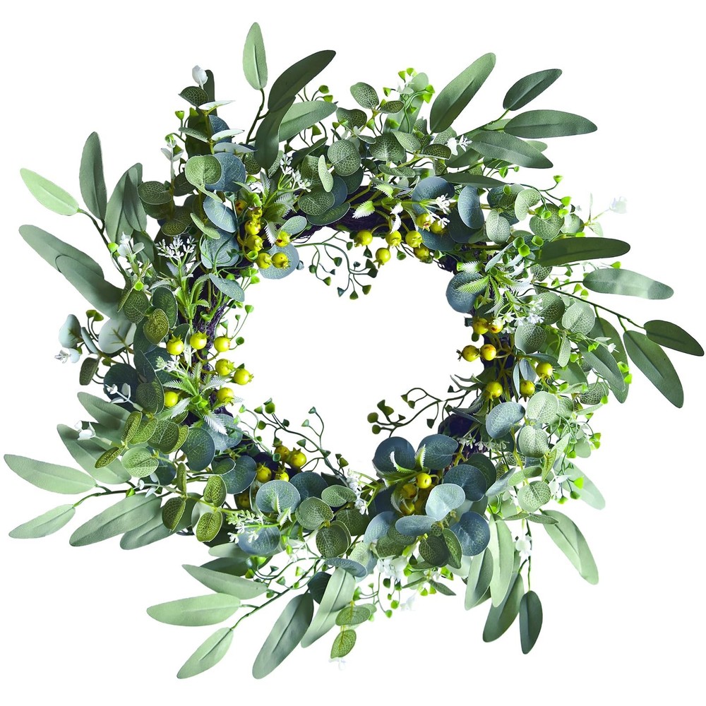 Eucalyptus Wreaths for Front Door,Summer Spring Fall,Door Wreaths for Front D...