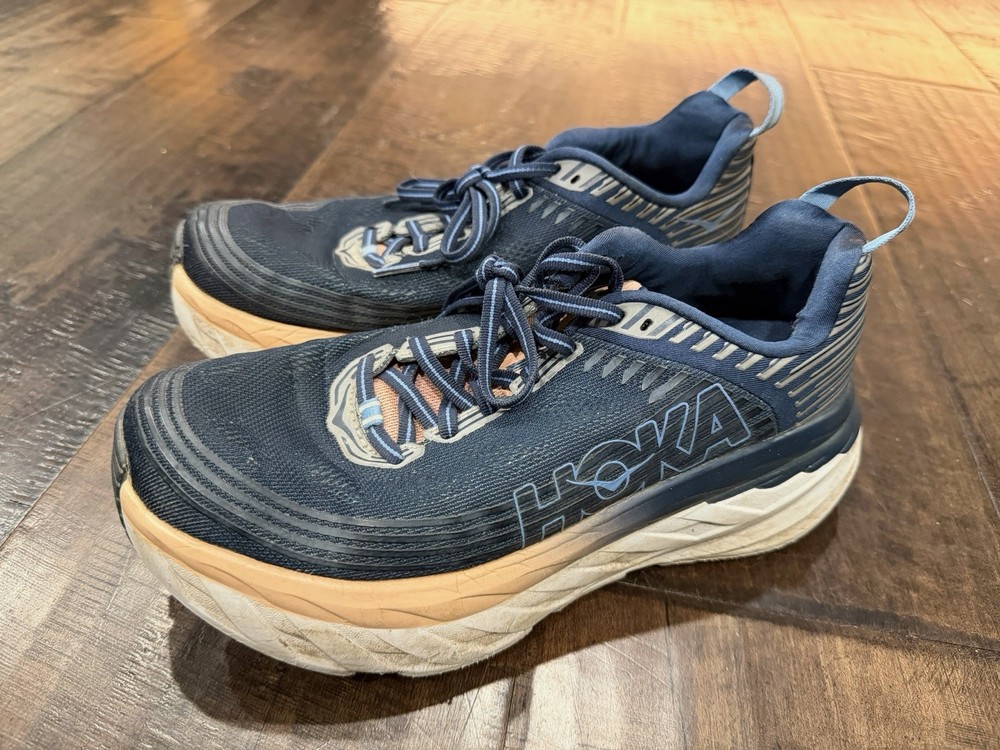 Hoka One One Bondi 6 1019270 Running Shoes - Women's Sz 8 D Blue EUC