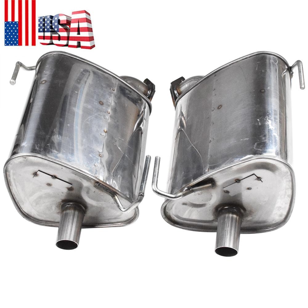Pair of Exhaust Mufflers fits: 2009-2013 Subaru Forester 2008-2011 Impreza 2.5L
