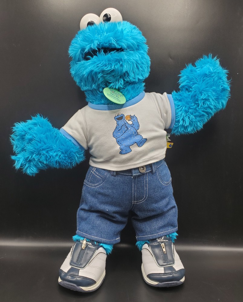 Build a Bear Cookie Monster Sesame Street Talking Plush with T-Shirt
