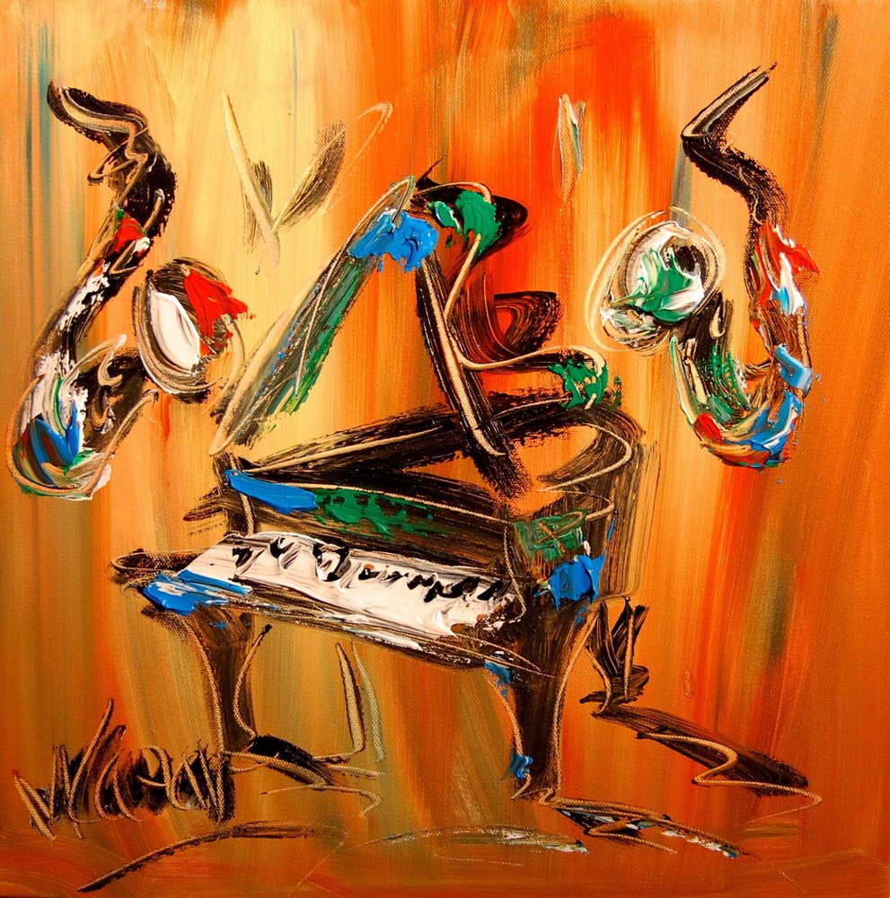 ORIGINAL CANVAS PAINTING     JAZZ MAWERG