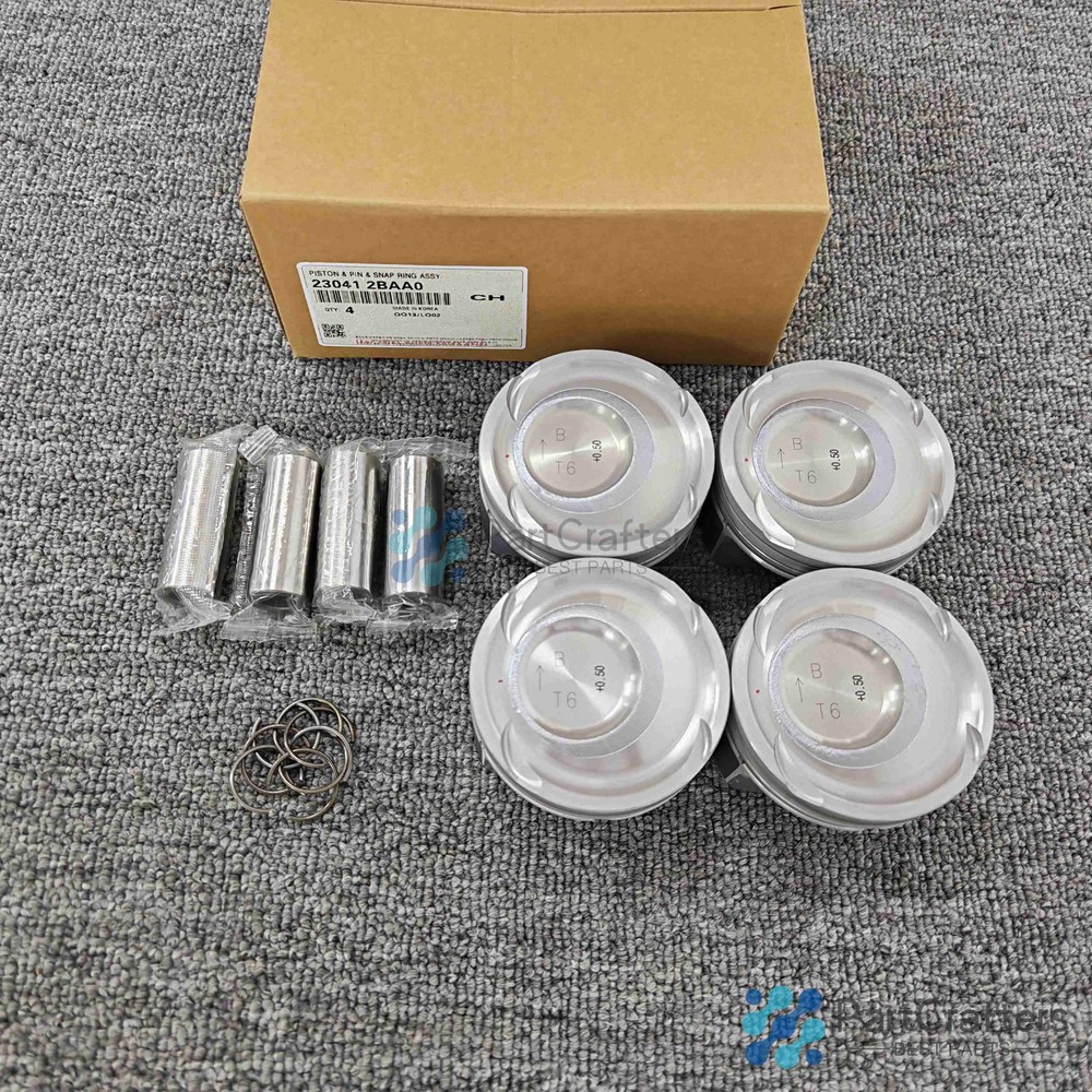 4x +0.50mm Piston  kit For Hyundai ELANTRA KIA SOUL 17-20 1.6T Turbo
