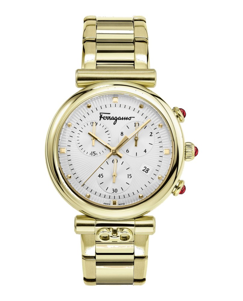 Ferragamo Womens  Gold 40mm Bracelet Fashion Watch