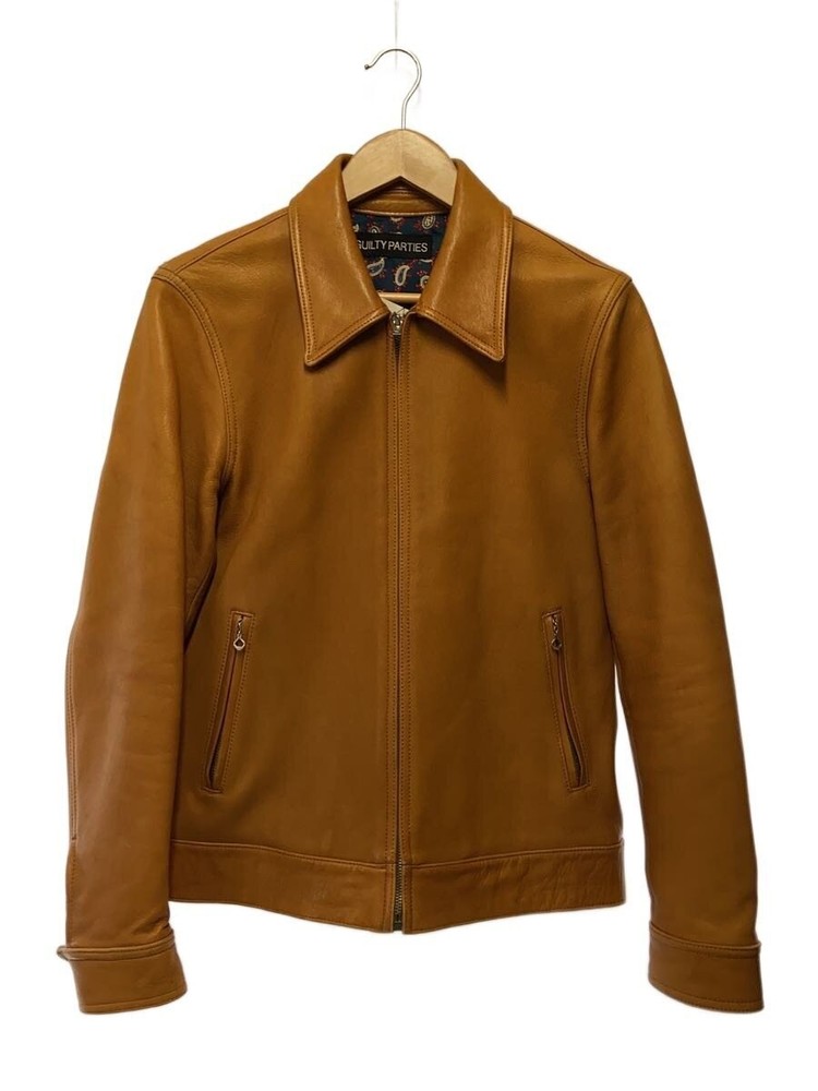 Wacko Maria Leather Jacket Blouson/M/Sheep Leather/Brw// 3369