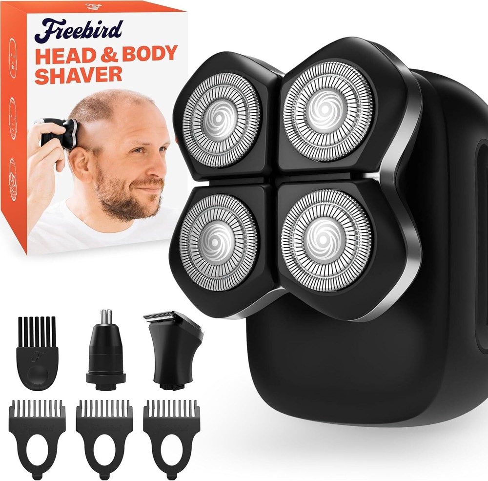 FlexSeries Pro Electric Head Shaver - Fast Smooth Head Shaver