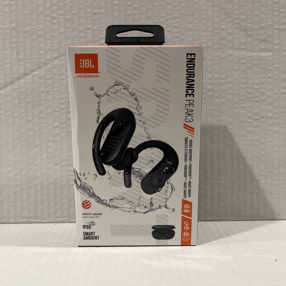 JBL Endurance Peak Black Wireless In-Ear Sports Headphones