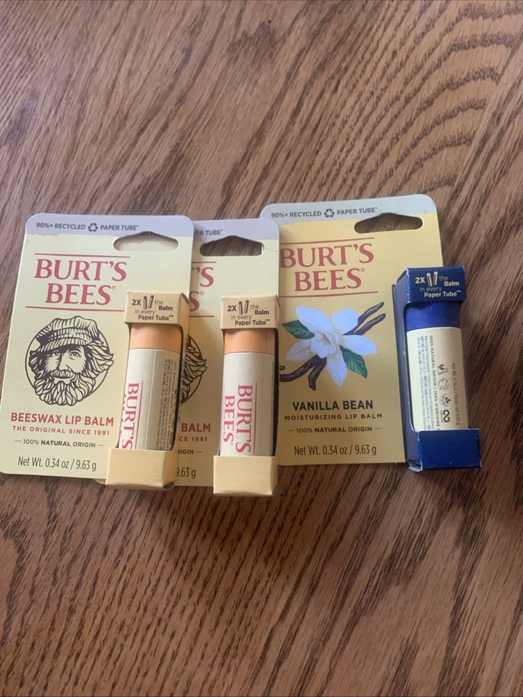 Burt's Bees Lip Balm 2-Pack Beeswax and Vanilla Bean Hydration