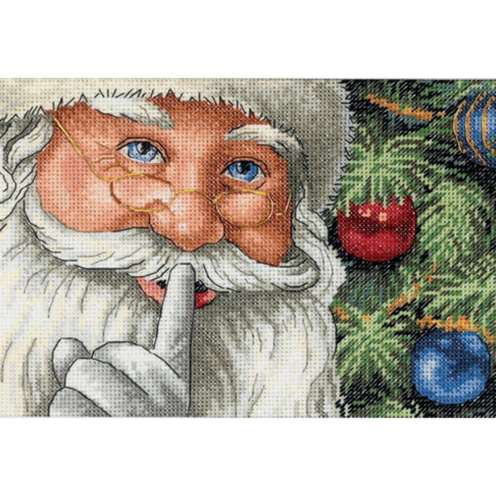 Dimensions Gold Collection Counted Cross Stitch Kit, Santa's Secret Christmas...