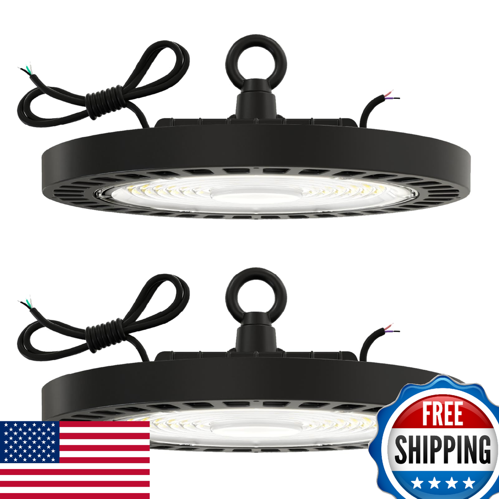 Sunco UFO LED High Bay Light, 150W, 21000 Lumens, 6000K, 100-277V, Dimmable
