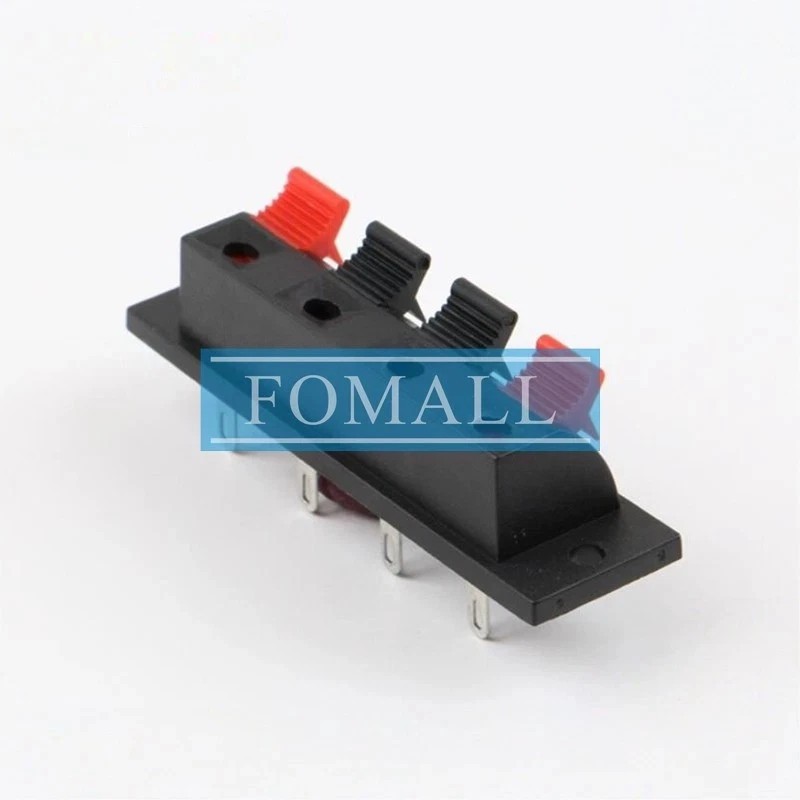 100Pcs 4pin Push Type Terminal Speaker Board Connector 64.5x17.6mm WP4-7 Solid