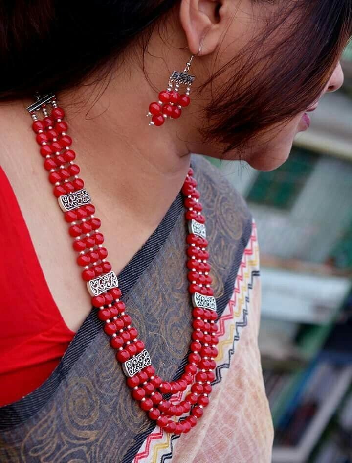 Exclusive Indian Ethnic Bollywood Style Layered Necklace Jewelry Set For Women