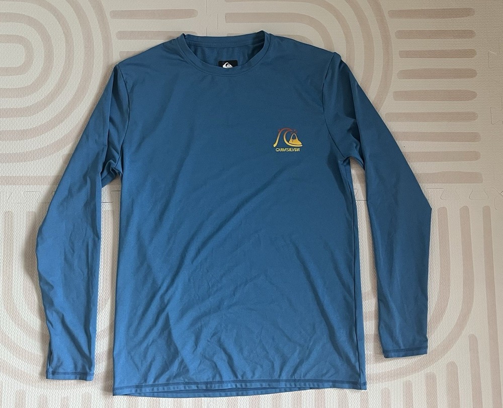 Quiksilver Men's Standard Heritage Heather Long Sleeve Rashguard Surf Shirt