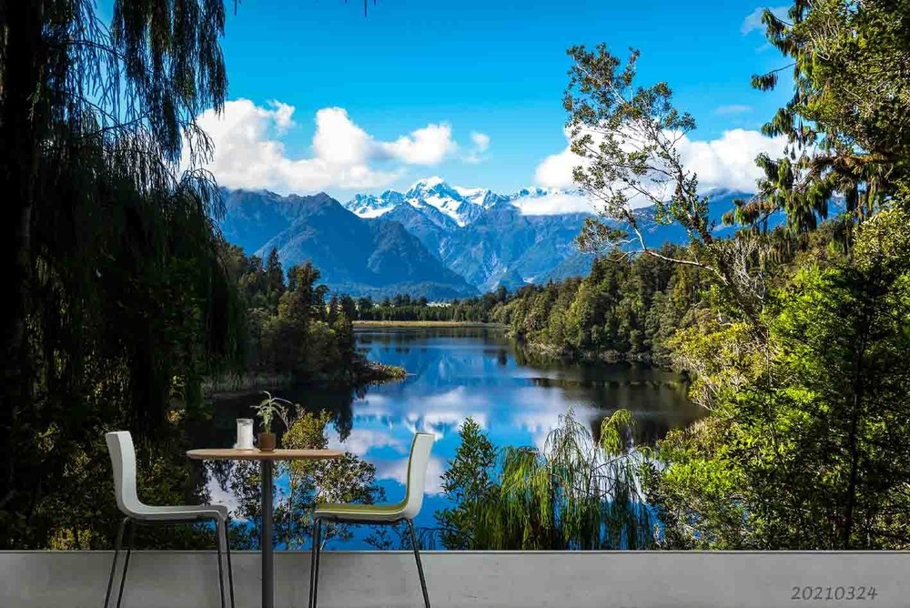 3D Mountain Forest River Landscape Wall Murals Wallpaper Murals Wall Sticker