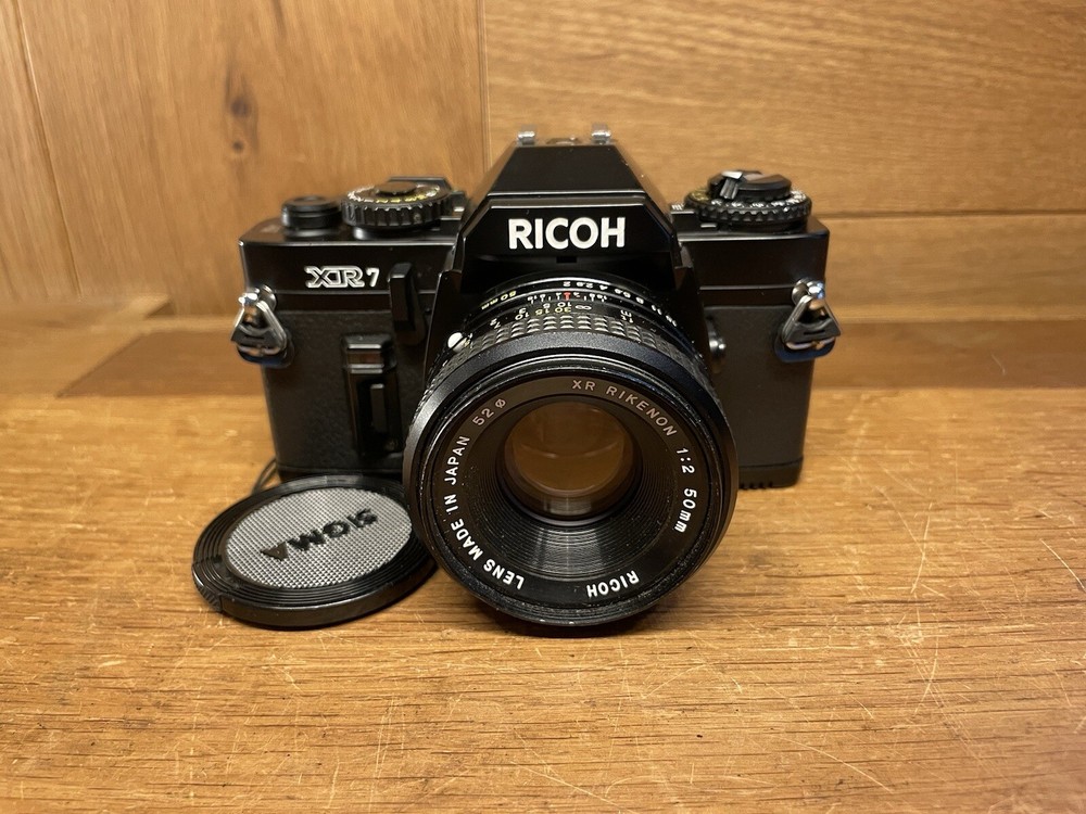 *Near Mint ++* Ricoh XR7 Film Camera XR Rikenon 50mm F/2 Lens Pentax K PK Mount