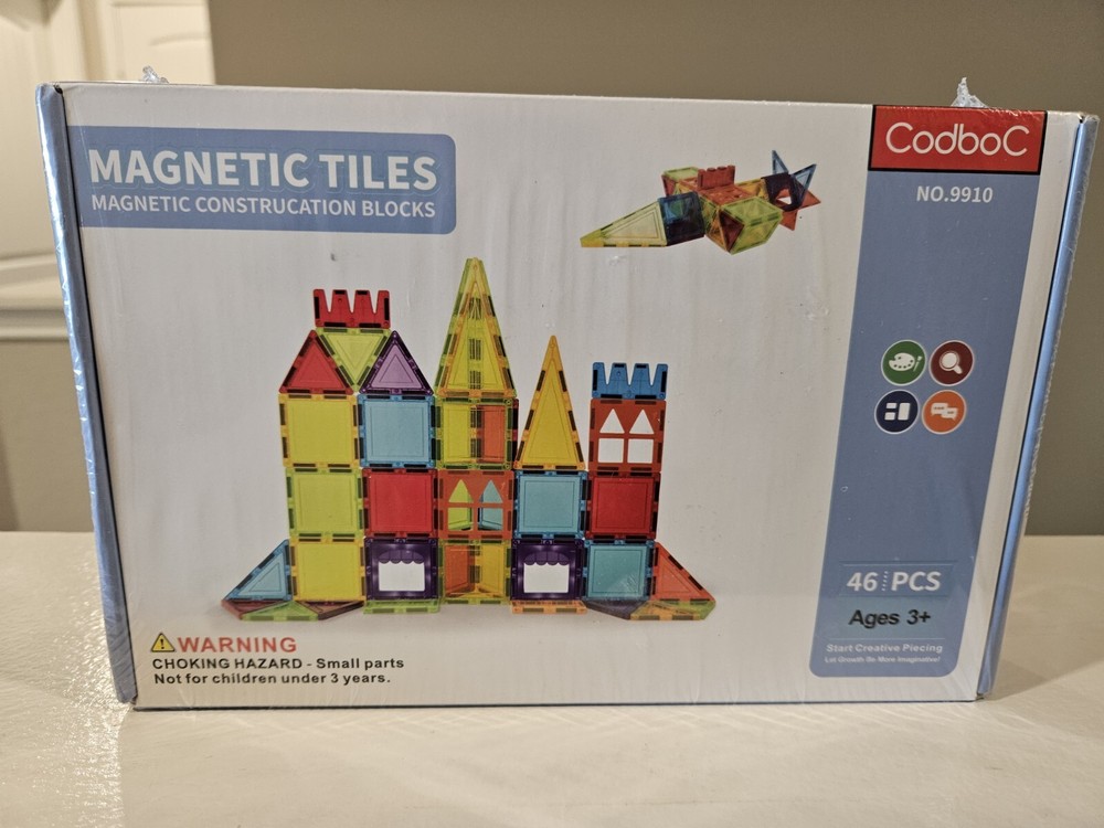 NEW Castle Magnetic Building Blocks Tiles Educational Toy Creativity Imagination
