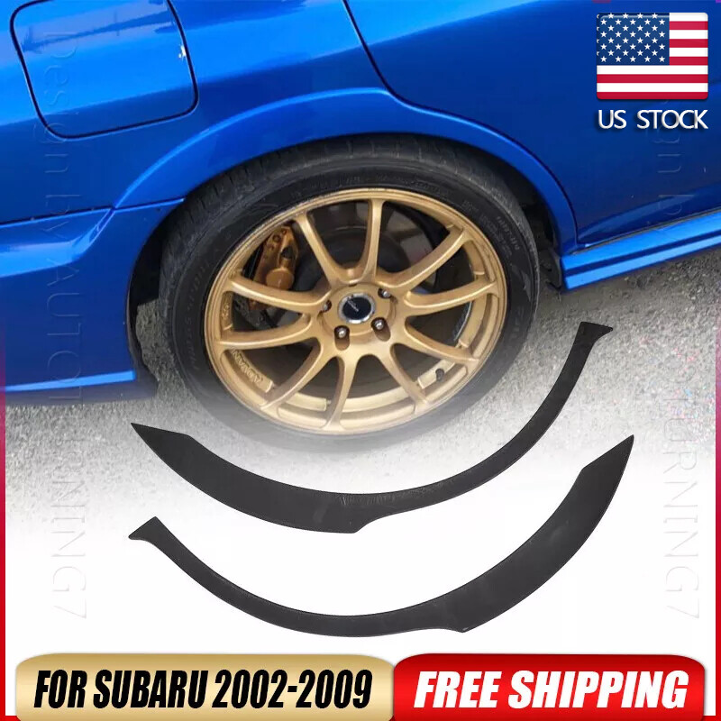 Car Rear Wide Wheel Arch Fender Flares Trim Fit for Subaru Impreza STI WRX 03-09