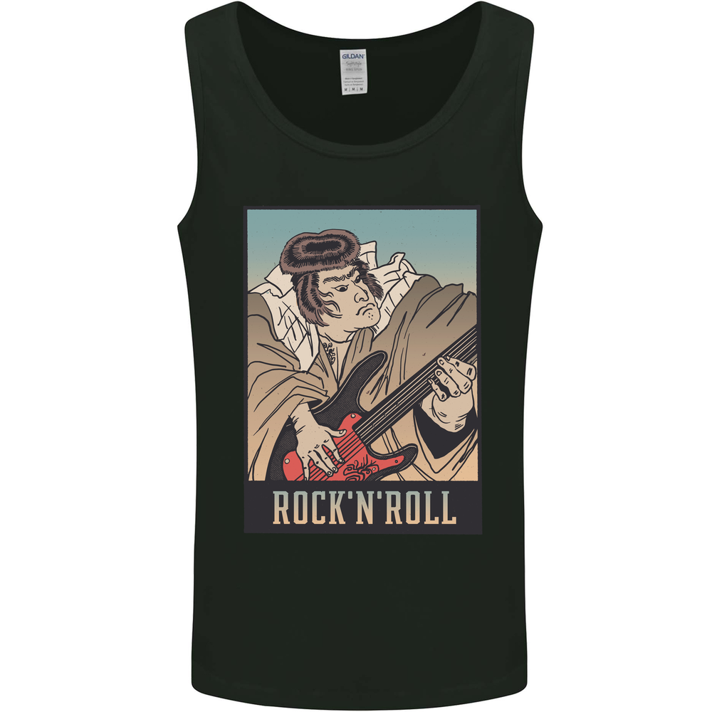 A Sumo Wrestler Playing the Electric Guitar Mens Vest Tank Top