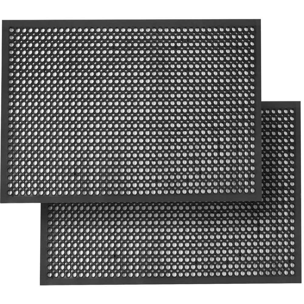 Anti Fatigue Rubber Mats for Floor 2 Pack Restaurant Kitchen Mats for Floors ...