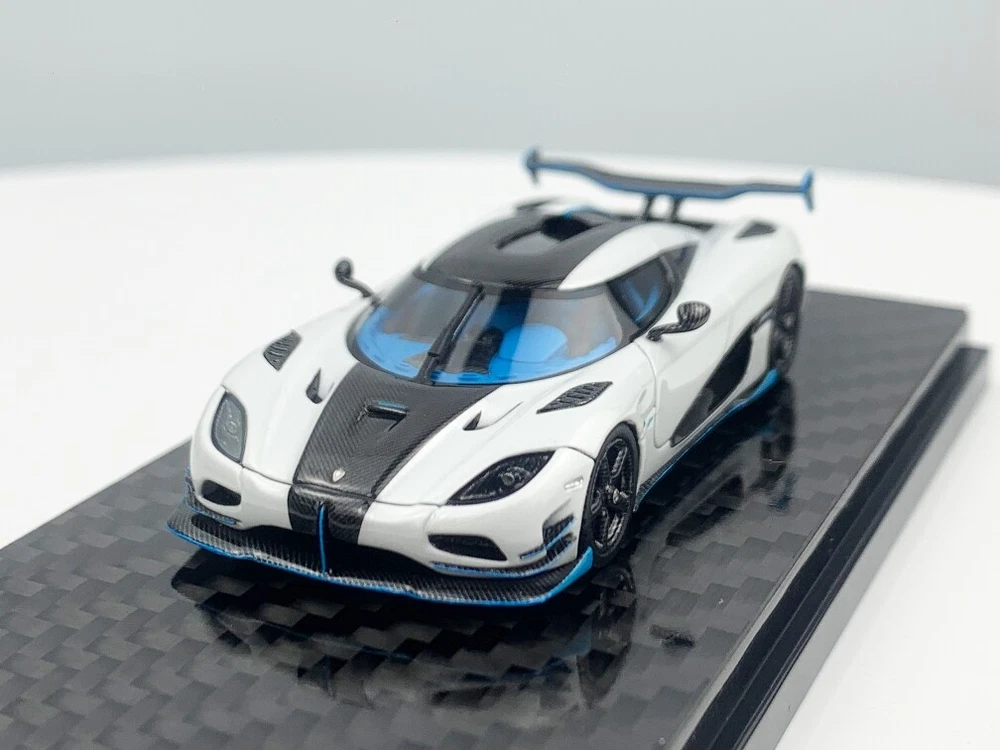 1:64 White Agera RS1 Super Racing Diecast Sports Car Model