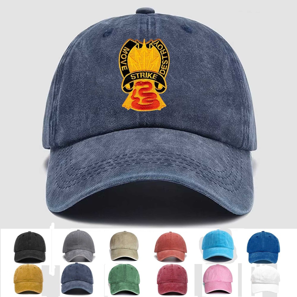 Custom Personalization Embroidered Hat 116th Cavalry Brigade Crest, Veteran Cap