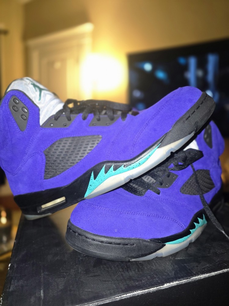 Jordan 5 Alternate grapes size 15 no lace locks