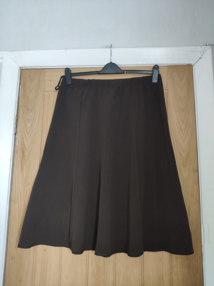NWT Brown Aline Skirt Size 14