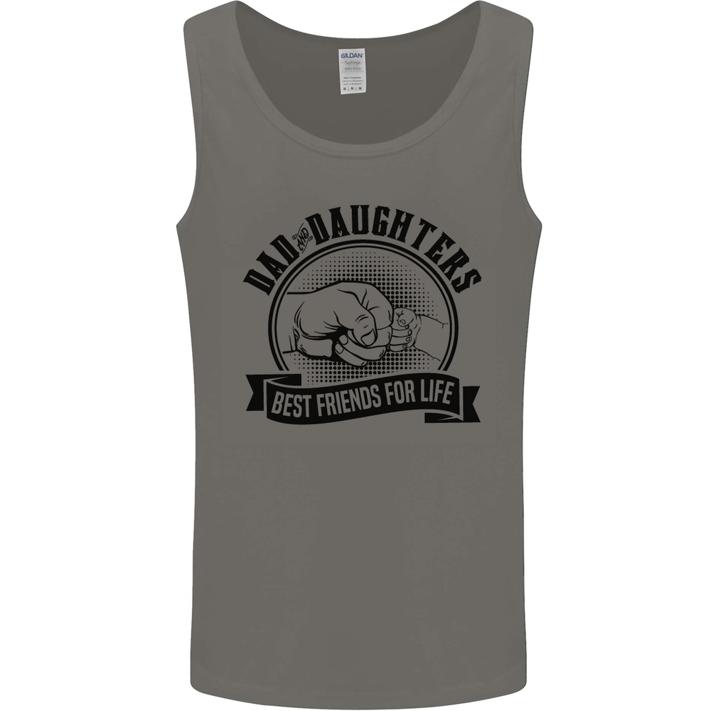 Dad & Daughters Best Friends Fathers Day Mens Vest Tank Top
