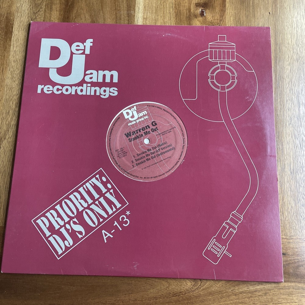 Warren G Smokin Me Out 1997 Def Jam Promo Vinyl 12 Inch Hip Hop Single