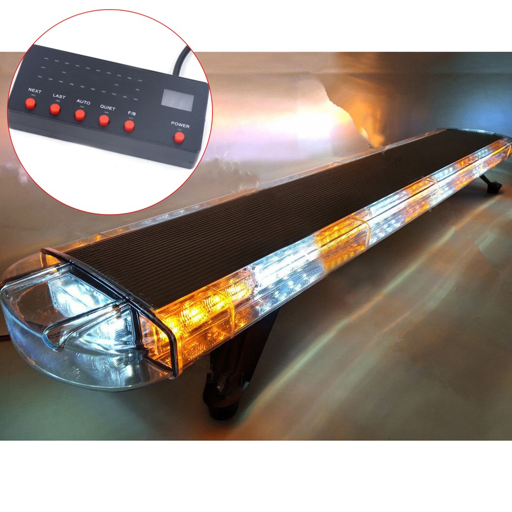 51 inch 96 LED Strobe Light Bar Tow Truck Amber Emergency Beacon Warn Light USA